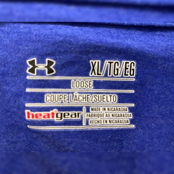 Men’s Size XL Graphic | Performance T-Shirt | Under Armour | Blue Tee | EUC | - Picture 8 of 8